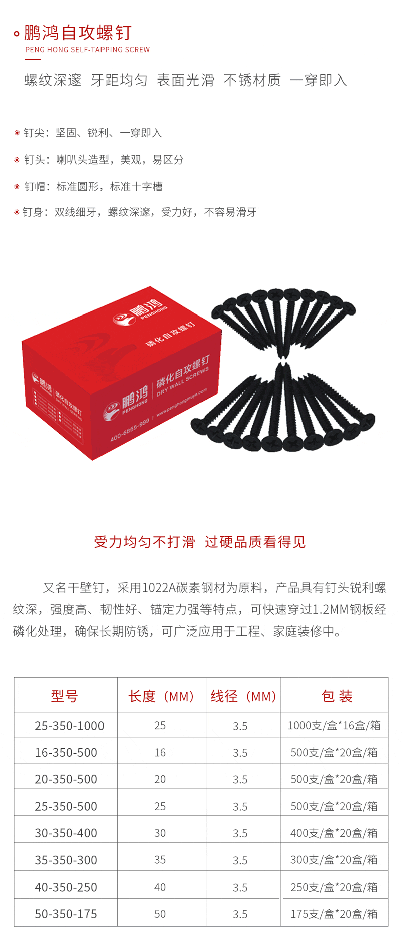 银娱优越会自攻螺钉